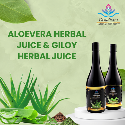 Aloe Vera & Giloy Herbal Juice Combo