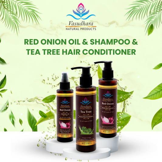 Red Onion Oil, Shampoo & Tea Tree Conditioner