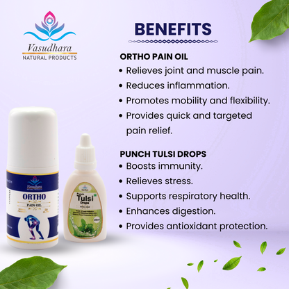 Ortho Pain Oil With Tulsi Drops Free