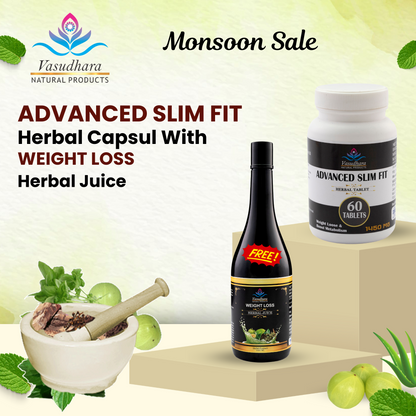 Advanced Slim Fit Herbal Capsul with Weight Loss Herbal Juice free