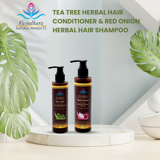 Hair Care Tea Tree Conditioner & Red Onion Shampoo