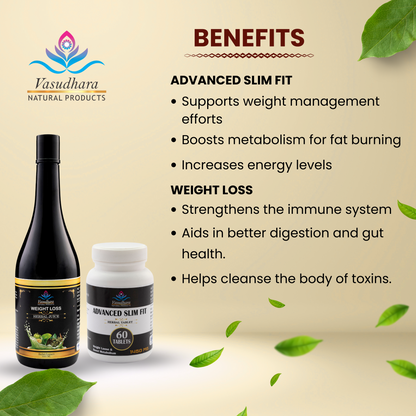 Advanced Slim Fit Herbal Capsul with Weight Loss Herbal Juice free