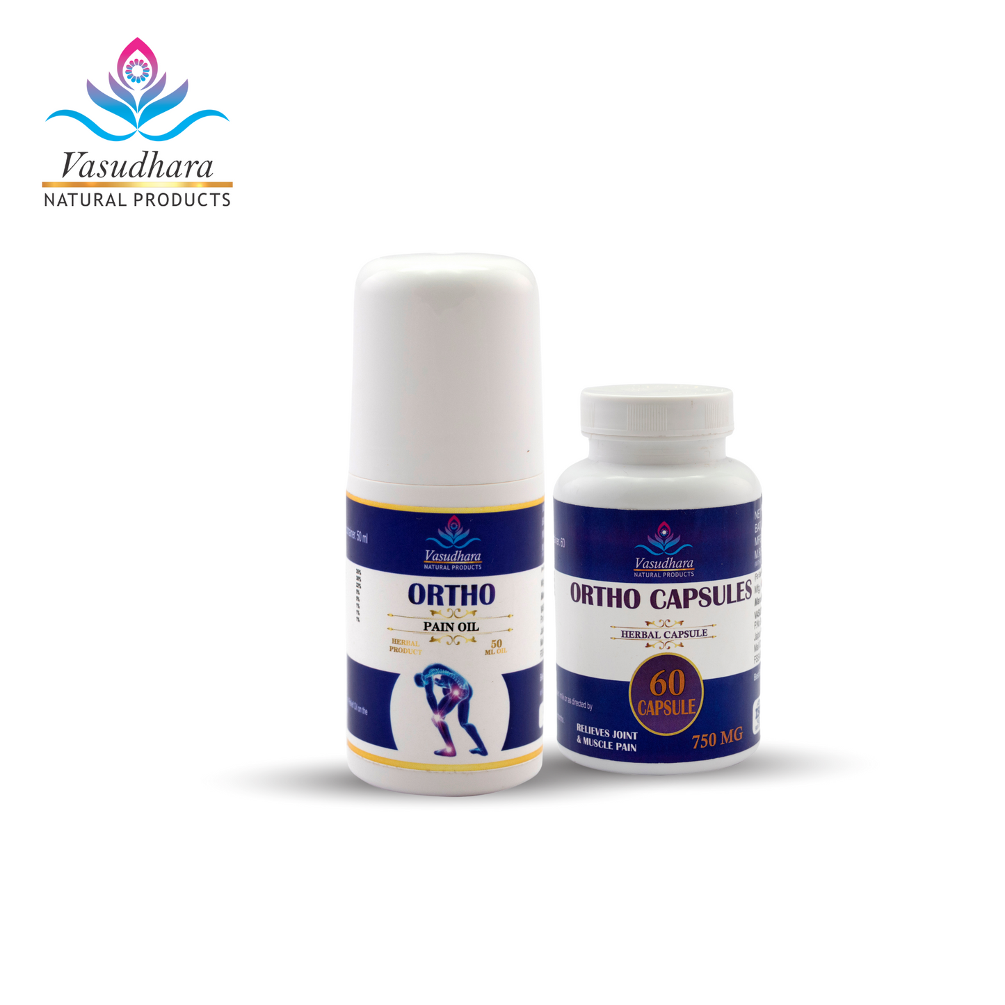 Ortho Pain Oil & Ortho Capsules Combo by Vasudhara Natural Products