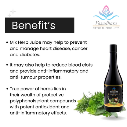 Mix-Herb Herbal Juice for Holistic Health