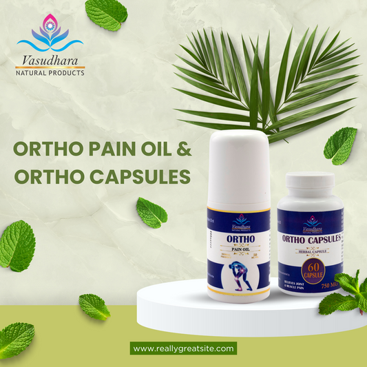 Ortho Pain Oil & Ortho Capsules Combo by Vasudhara Natural Products