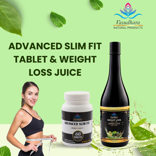 Weight Loss Herbal Juice & Advanced Slim Fit Tablets Combo