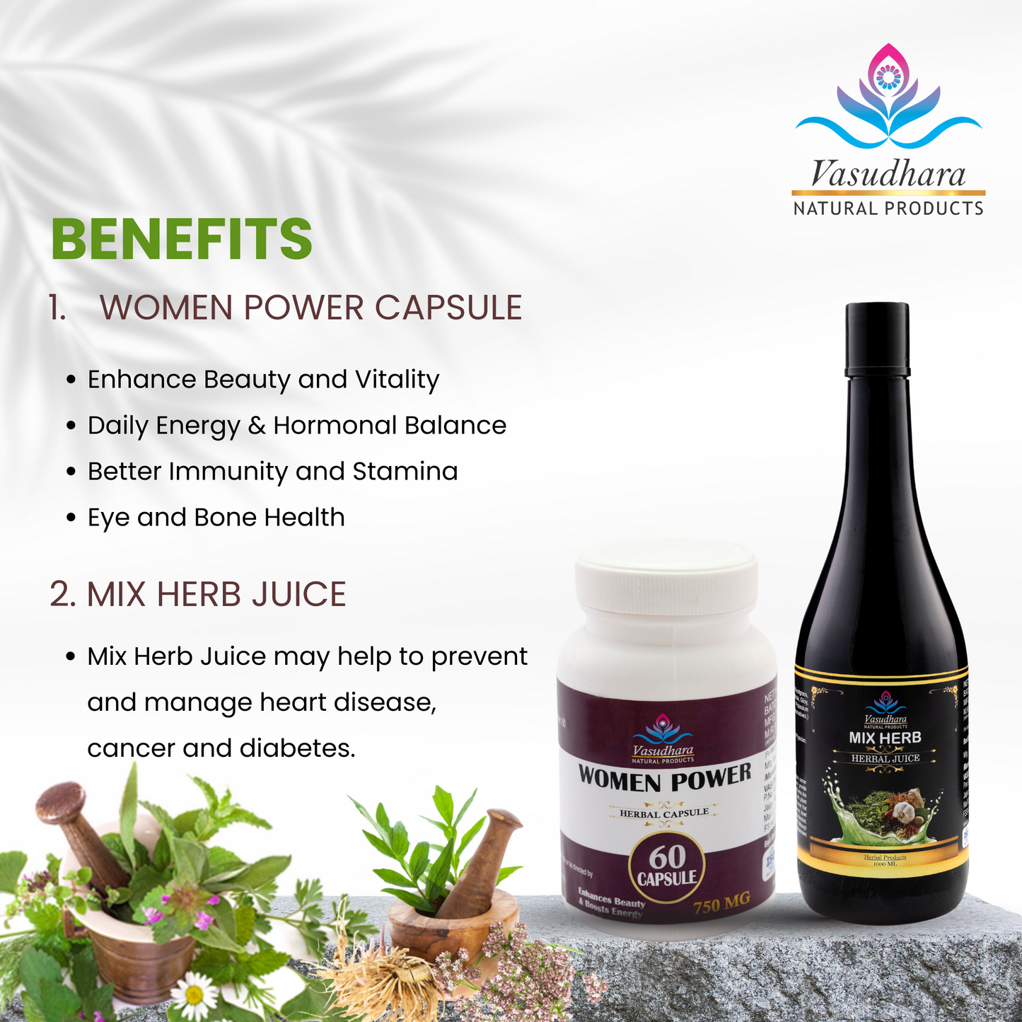 Women's Power & Mix Herb Wellness Combo