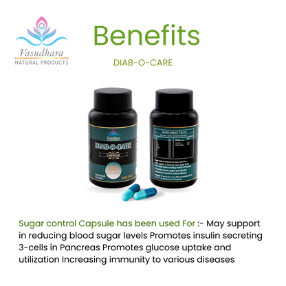 Diab-O-Care Capsules Natural Blood Sugar Support