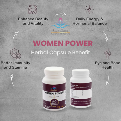 Women Power Herbal Capsules 60 Capsules, 750mg