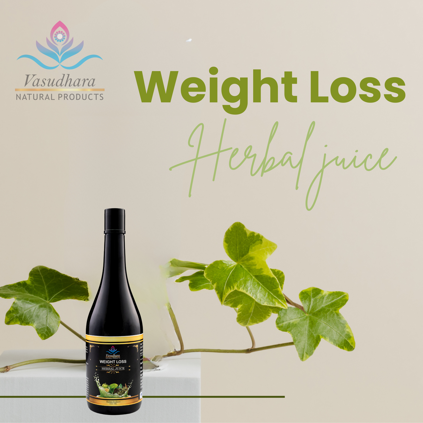 Slim Down Naturally: Vasudhara Weight Loss Herbal Juice