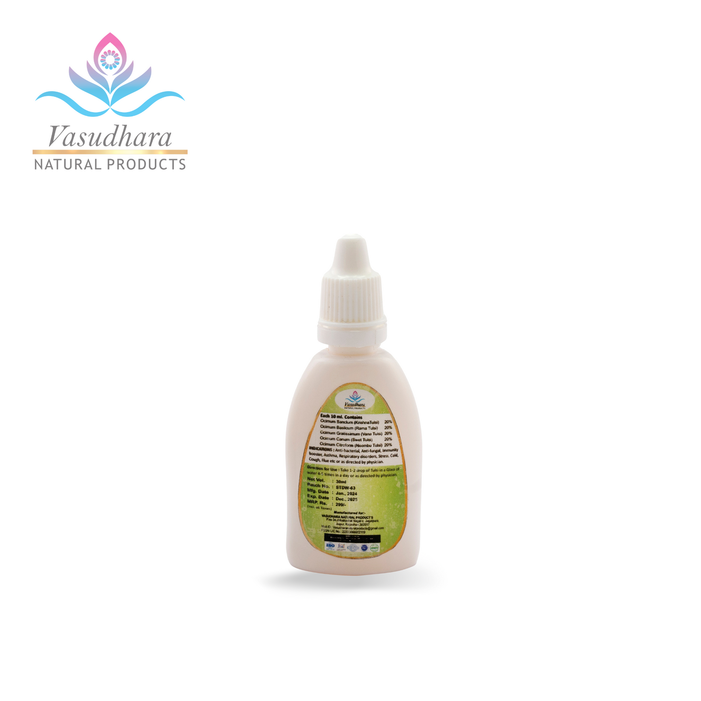 Pure Tulsi Drops for Immunity and Wellness - 30ml